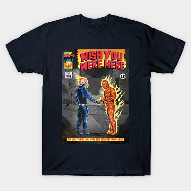 Wish you were here comics T-Shirt by ribandcheese